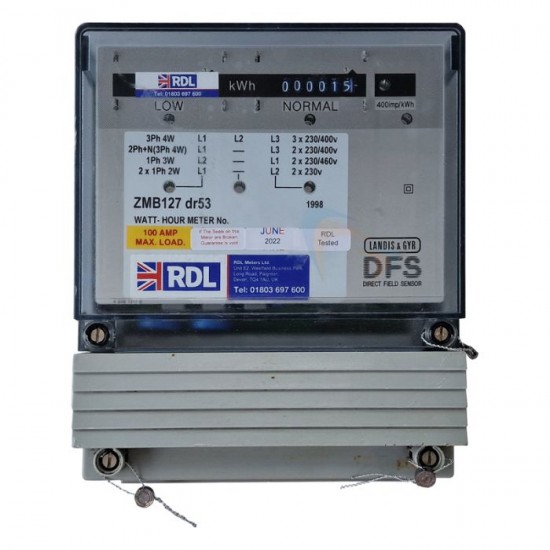 100A 3 Phase Digital Credit Meter
