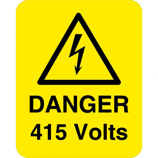 CTC DAN415V5020 Danger 415V Label