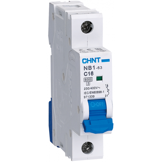 Chint NB1-63C1P16 SP Type C MCB 16A 6kA
