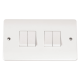 Click CMA019 Plateswitch 4G 2W 10A Whi