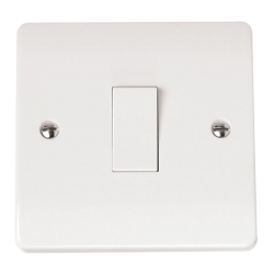Click CMA025 Plateswitch 1G Int 10A Whi
