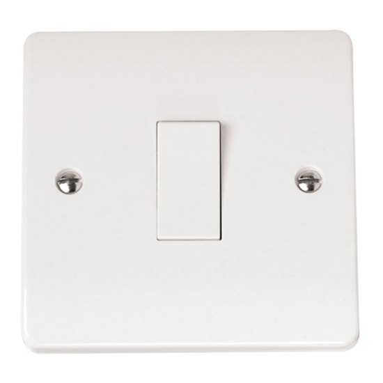 Click CMA025 Plateswitch 1G Int 10A Whi