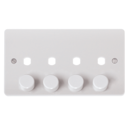 Click CMA148PL 4G Dbl Dimmer Plt & Knob