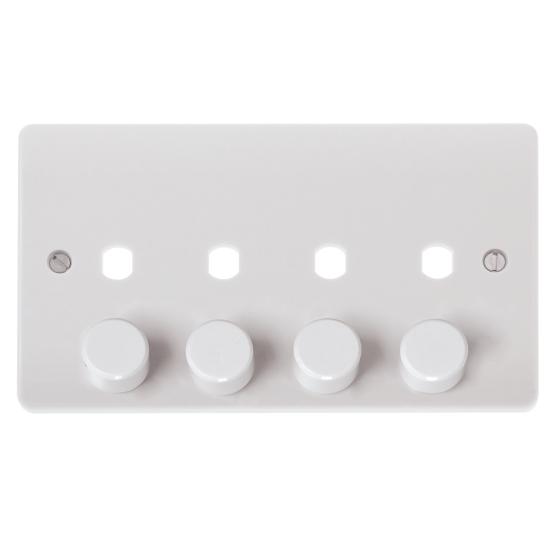 Click CMA148PL 4G Dbl Dimmer Plt & Knob