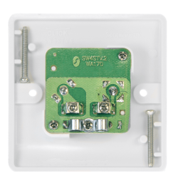 Click CMA170 Socket Sat & CoAx Whi