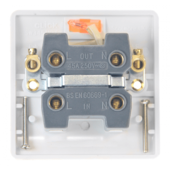 Click CMA201 Cooker Switch 1G Neon 45A