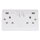 Click CMA780 Socket 2G Swd & USB 13A Whi