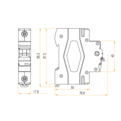 Click CU1MCB6B MCB SP B Curve 6A 6kA