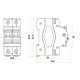 Click CU2MS100 Sw Disconnector 100A
