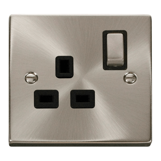 Click VPSC535BK Socket DP 1G Swd 13A