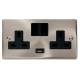 Click VPSC770BK Socket 2G Swd & USB 13A