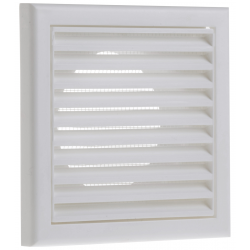 Deta 4822WH Fixed Grille 100mm Whi