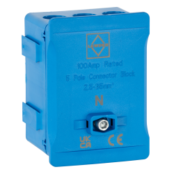 Lewden DT1005BL Dist Terminal 5 Way Blu