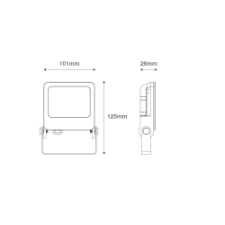 Ovia OV10110BKCW Floodlight 10W Blk