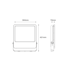 Ovia OV101200BKCW Floodlight 200W Blk