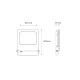 Ovia OV10150BKWW Floodlight 50W Blk