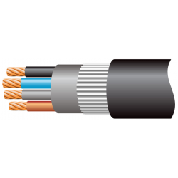 SWA 16.0mm 4 Core PVC