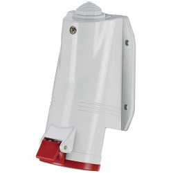 Scame 513.1657 Socket Ang 3PNE 16A Red