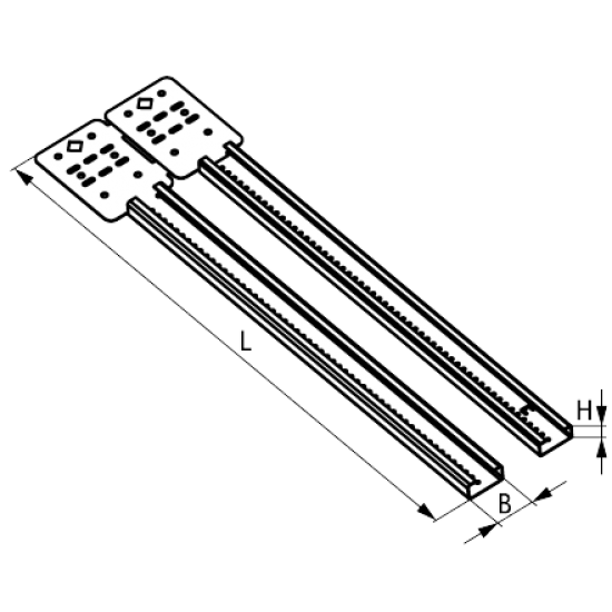 Termtech M-RSWB1624 Wall Bracket 16-24in
